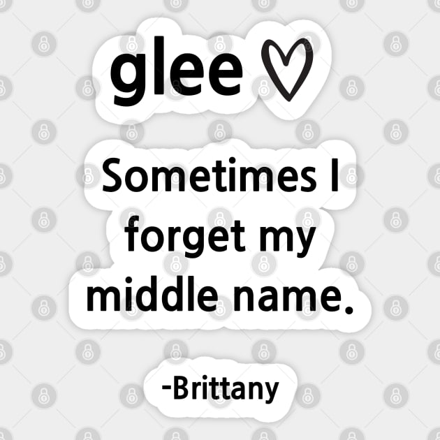 Glee/Brittany Sticker by Said with wit